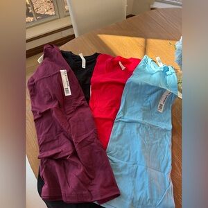 Bundle of blank shirts